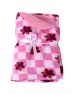 Baby Blanket for Infants Flower  printed pink